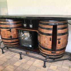 BAR Rustic Wine Barrel Plus Wine Cooler 8ft