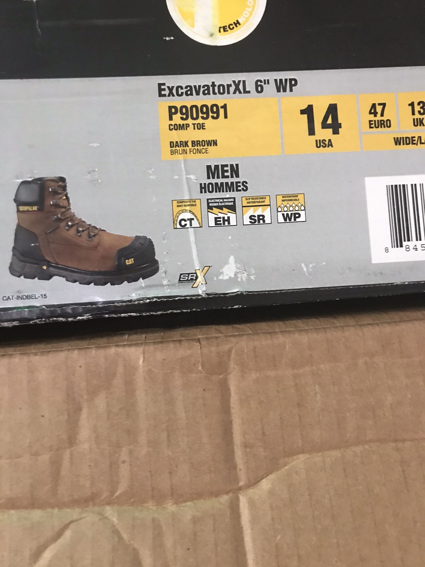 Caterpillar//EXCAVATOR 6”//work boots//comp toe// size (13)(14)