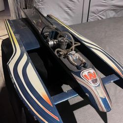 ANTIQUE NITRO RC BOAT FOR SALE OR TRDe