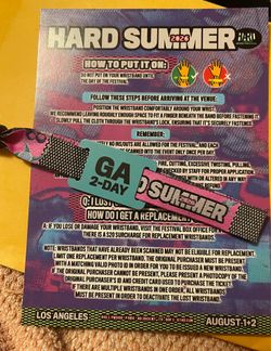 Hard Summer 2-day GA ticket