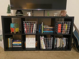 IKEA Kallax-Black Cube Shelf / Bookcase — 2x4
