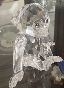 Swarovski monkey figurine
