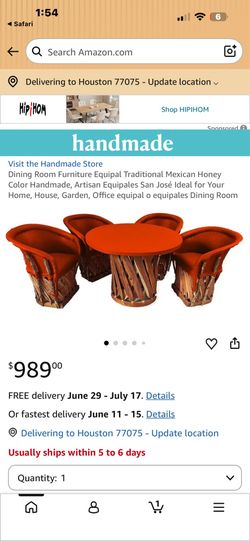 Mexican Style Handmade Dinning Set