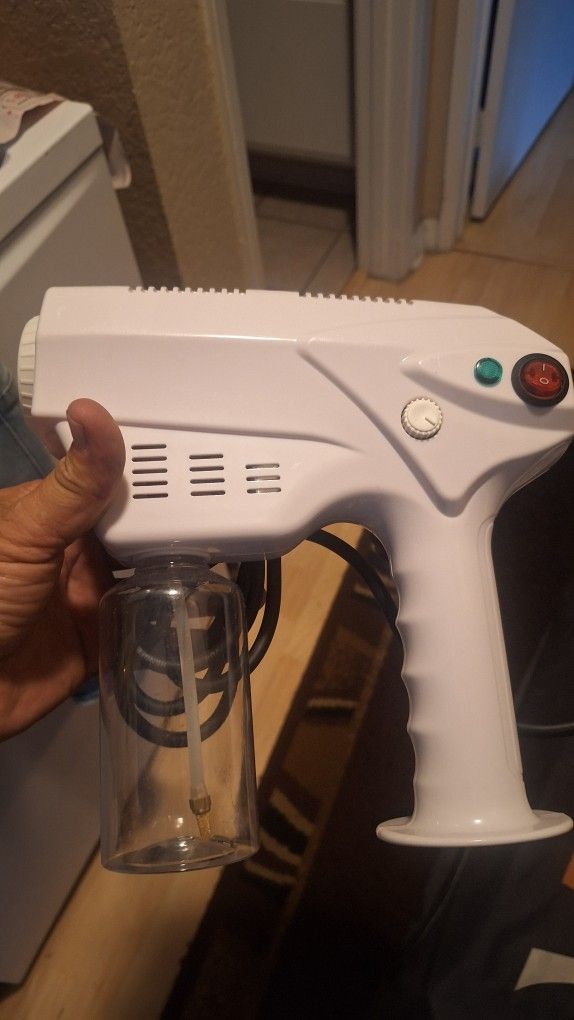 XSWL Portable Nano Steam Gun Hair Care Hydration Sprayer Hot Dyeing Care Blue Micro Mist Machine Spray Gun Hair Steamer TriggerHIGH QUALITY NANO SPRAY