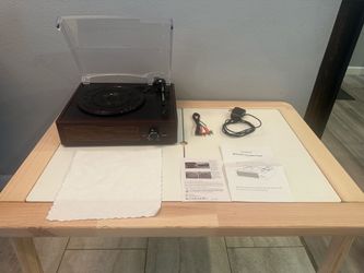 Bluetooth Record Player with Built-In Speaker