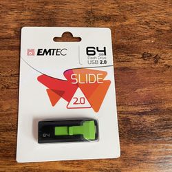 EMTEC SLIDE 64 GB Flash Drive USB 2.0 