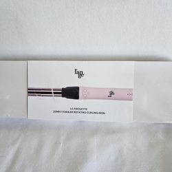 L'ange Le Pirouette 25mm Titanium Rotating Hair Curling Iron, Blush NEW Sealed