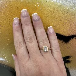14k LAB DIAMOND RING 