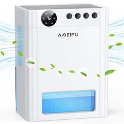 NEW IN BOX Dehumidifier, AMEIFU 1000 Sq. Ft Dehumidifier for Basement with 135 OZ Water Tank, Quiet Dehumidifier