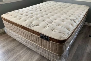 Queen Organic Cloud Edition Europillow Top 12inch Matres!!