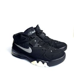 Size 9.5 - Nike Air Force Max black/grey 2006 Fab Five