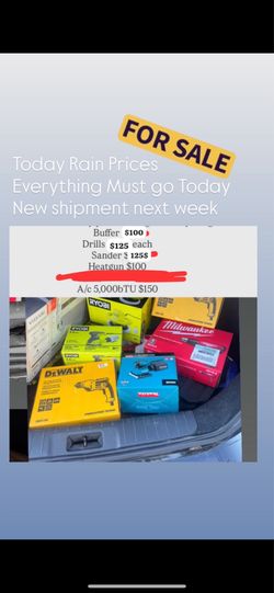 Everything brand new for sale