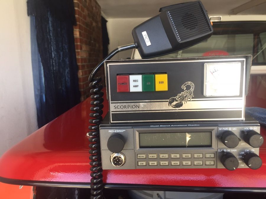 Radio cb ranger 2950 with amp 400 watts antena wilson 1000