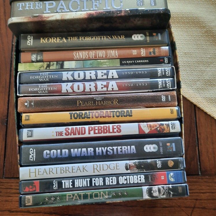 Collection of War and History DVDs