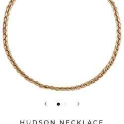 JOOLZ BY MARTHA CALVO HUDSON 16" 14KT GOLD PLATED NECKLACE $100