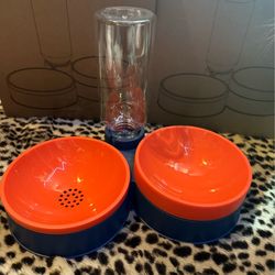 Small pet food and water feeder