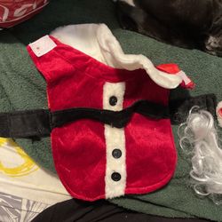 Dog Santa Costume Size Small