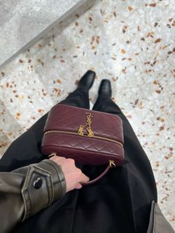 Ysl burgandy bag