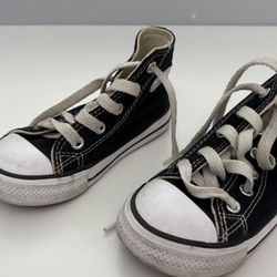 Black and white Converse