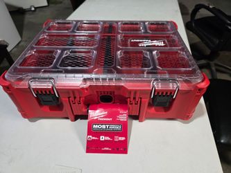 Milwaukee Packout 20" Deep Organizer with 6 Compartments and Quick Adjust Dividers