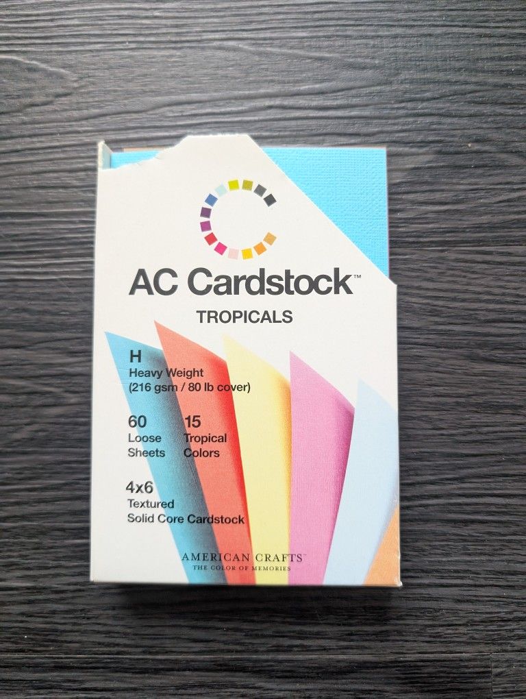 American Crafts 4x6 Cardstock - Set Of 30