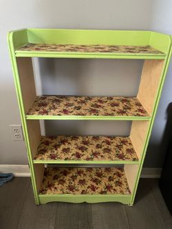 Unique floral bookcase