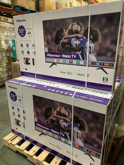 HISENSE 55 4K.. SMART.. UHD HDR.. ROKU..