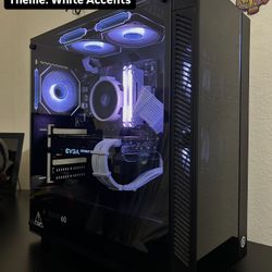 Gaming Pc With White Accents
