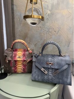 ✨ Luxury Python Handbags — Genuine Python Leather