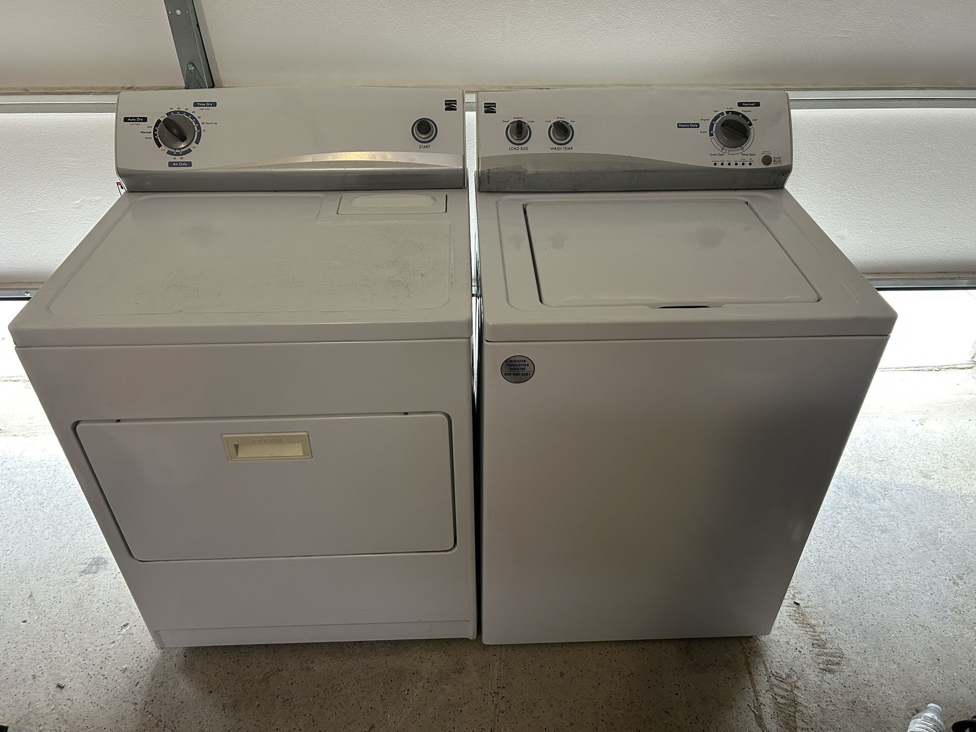 Kenmore Washer & Dryer