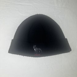 POLO RALPH LAUREN FRENCH BULLDOG WINTER BEANIE BLACK