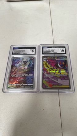2 CGC Gem Mint Pokemon Cards Mew Japanese VSTAR 183/172 & Mega Gengar ex 230/193