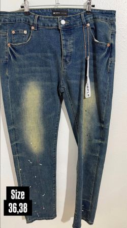 PURPLE BRAND PAINT SPLATTER SLIM JEANS NEW COLLECTION