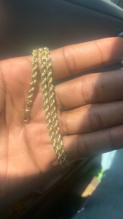 10k 22” rope chain 4.5 mm