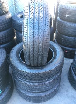 225:65/17 Bridgestone Semi new set 95% LIFE $200 INCLUDING PROFESSIONAL INSTALLATION AND TAX