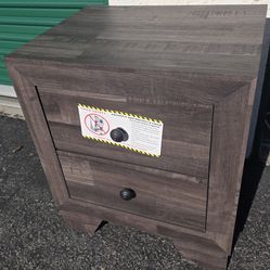 Gray night stand