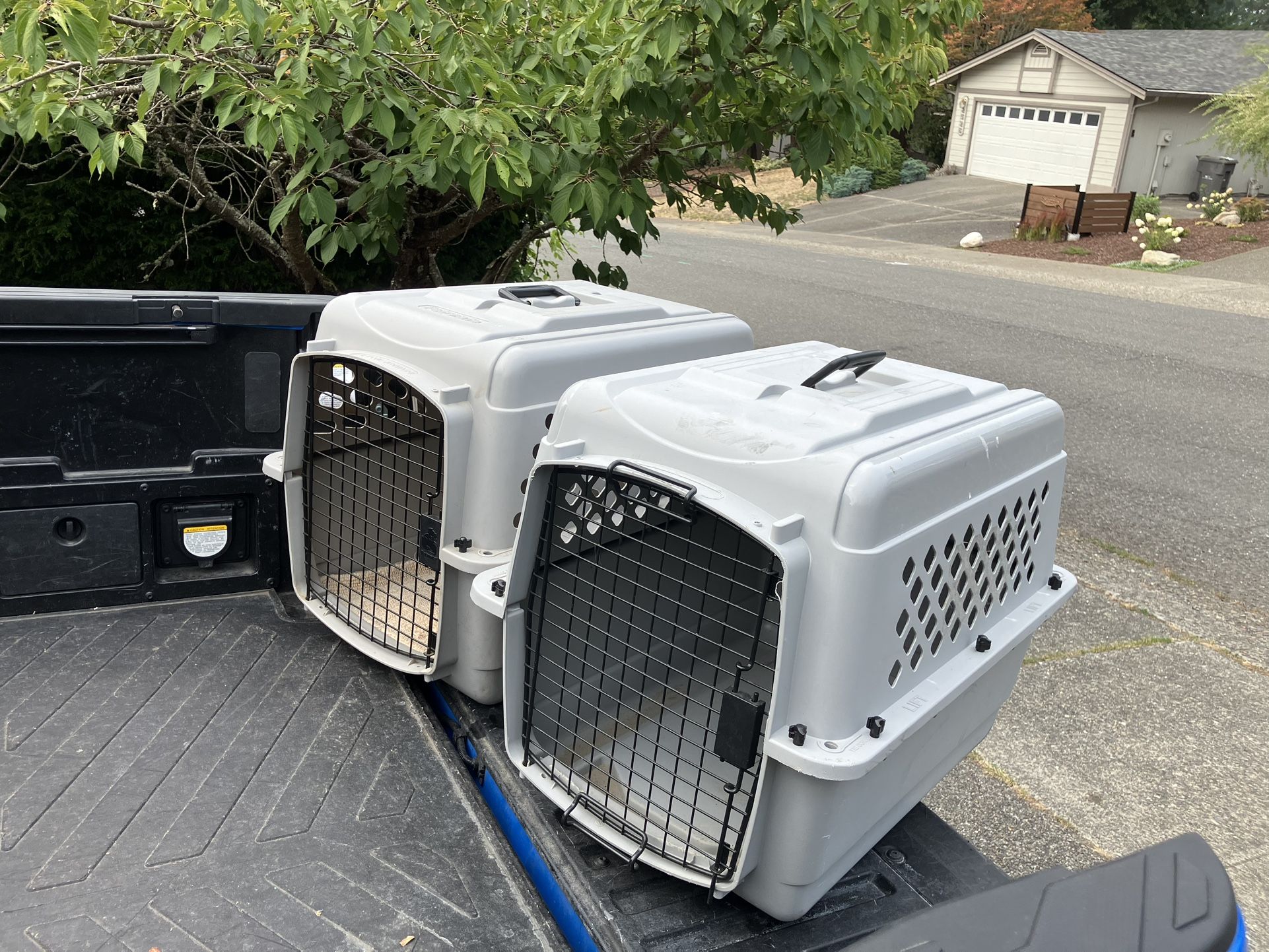 Medium Dog Kennel Crate Carrier Airline Approved like New 28” L by 20” W by 20” $35 Each