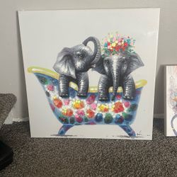 Child Bedroom Decor (animal Paintings)