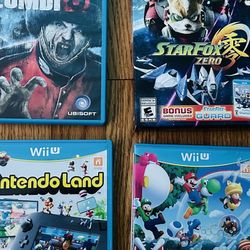 Nintendo Wii U Games - 4 Games - StarFox Zero (Sealed)