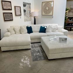 $10 Payment 🤝 Hot Deal 👌LINDYN FOG 2 PIECE LAF SECTIONAL WITH CHAISE
