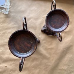 2 Pc Set Of Candle Holders 