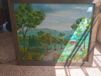 Oil canvas painting