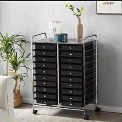 20 Drawer Rolling Storage Cart Bin Organizer