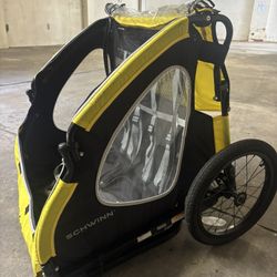 Schwinn Toddlers Kids Bike Trailer Prescott Yellow/Black