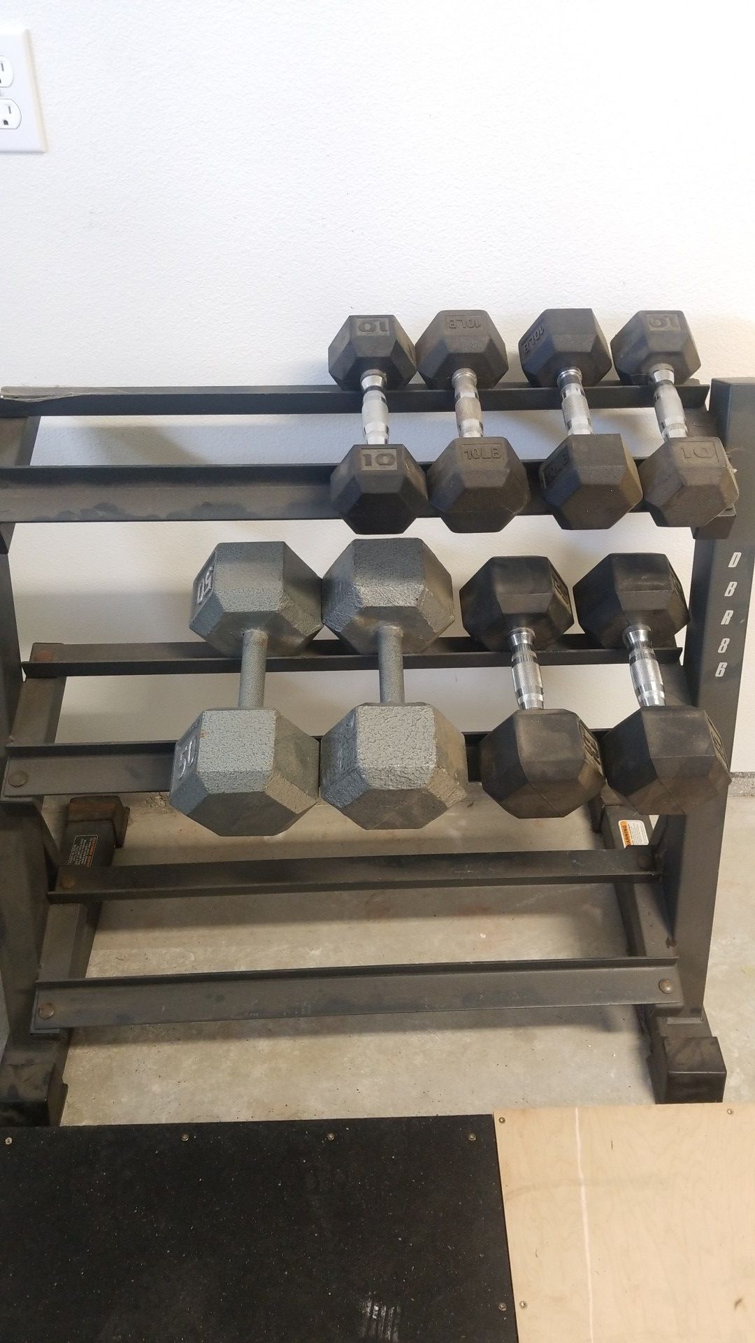 Dumbbells and stand