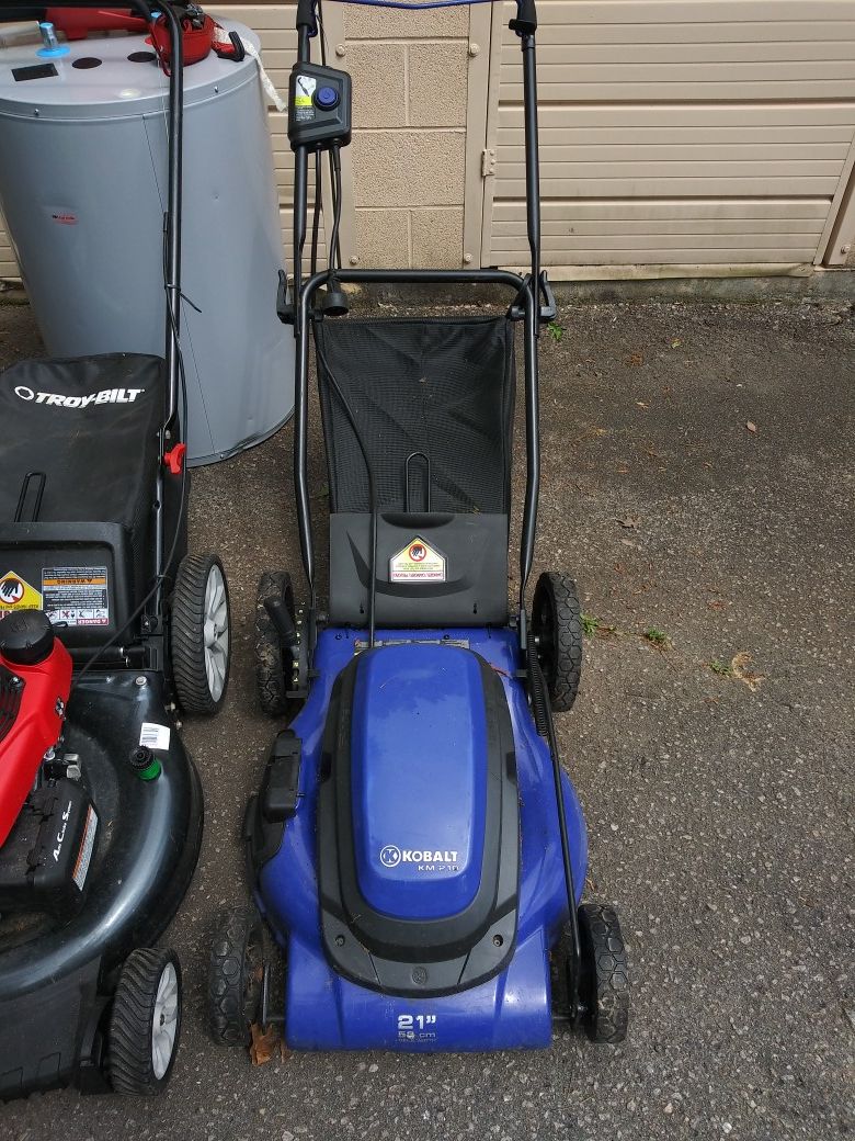Kobalt 110v 21in push mower