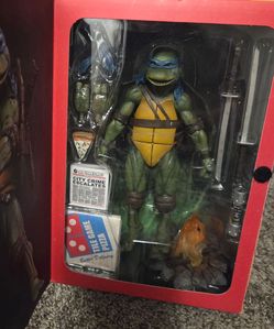 NECA TMNT Teenage Mutant Ninja Turtles 35th Anniversary Leonardo 7" figure, NEW!