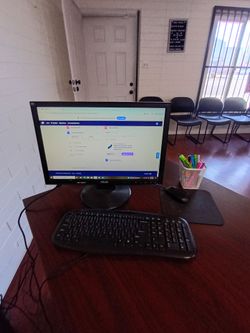 Dell Desktop computer and monitor