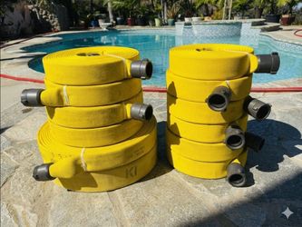 Brand new Cal~Fire certified Fire Hoses Heavy Duty Fittings