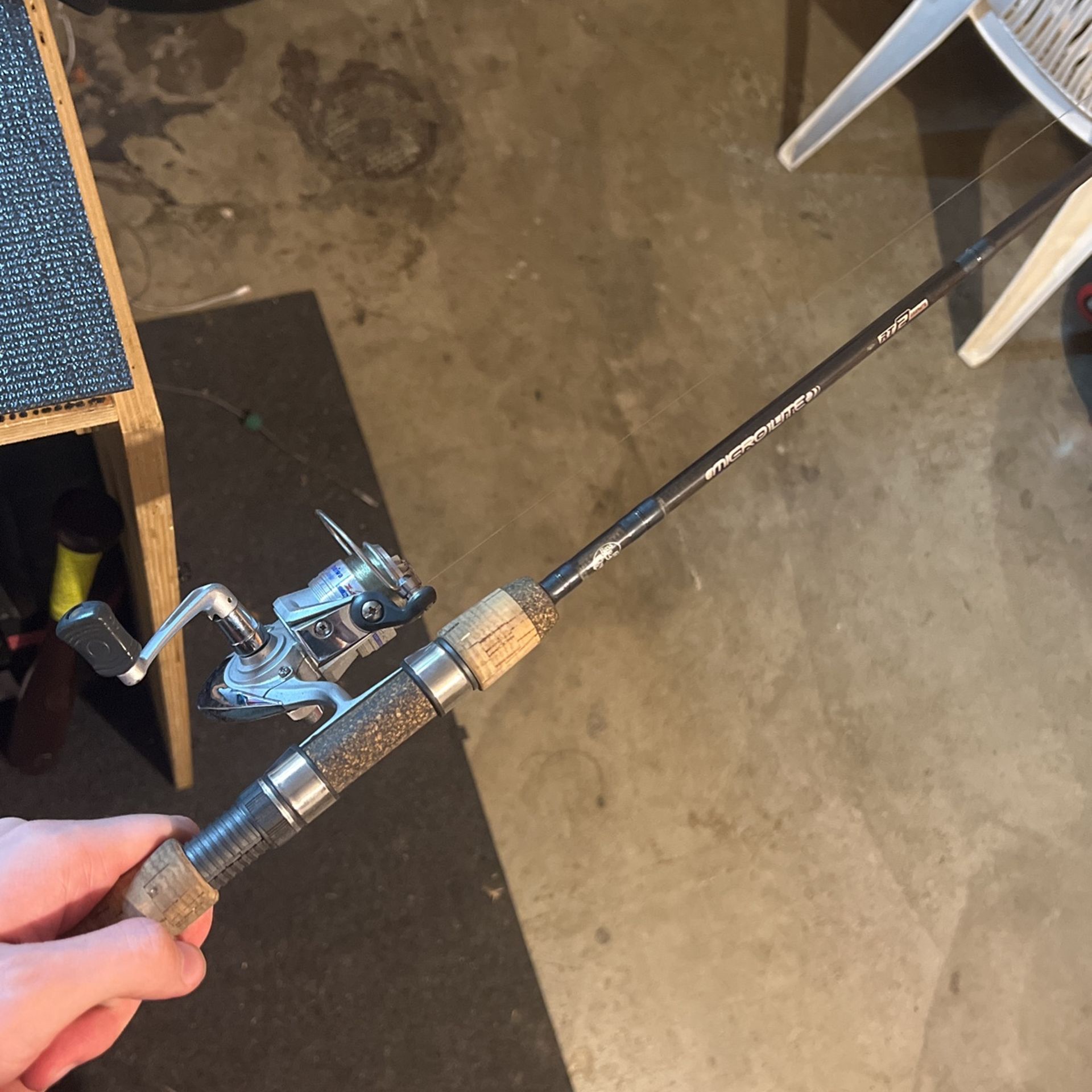 Bass Pro Shop Microlite Rod/daiwa Shock Reel